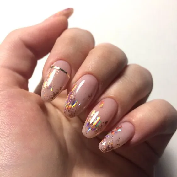 Nail hồng nude tôn da ngăm