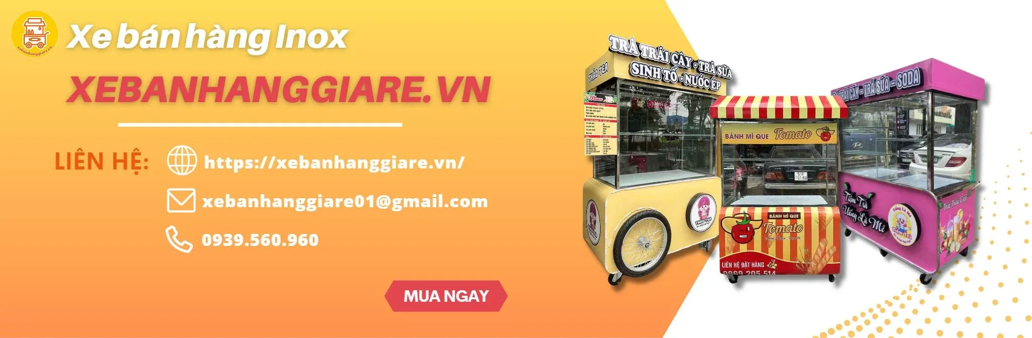 Tổng Hợp Các Cách Trang Trí Xe Bánh Mì Độc Đáo Thu Hút Khách