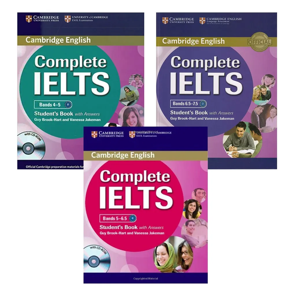 Trọn bộ 3 level Sách Complete IELTS 4-5, 5-6.5, 6.5-7.5 - Nhà Sách Ngoại Ngữ