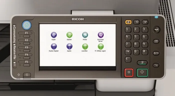 Giao diện máy photocopy Ricoh rất dễ sử dụng