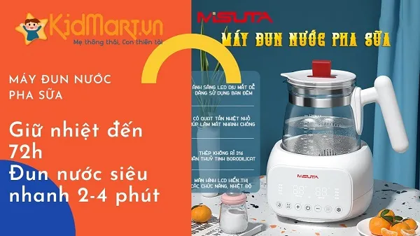 Đánh giá bình đun nước pha sữa Misuta